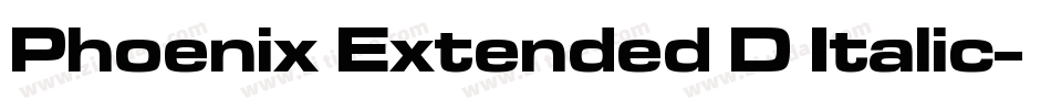 Phoenix Extended D Italic字体转换